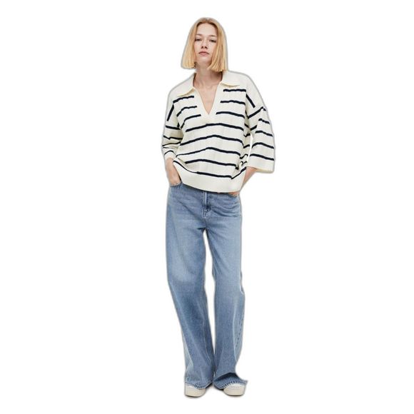 H&M Rib Knit Sweater with Collar Size Medium - Picture 1 of 3